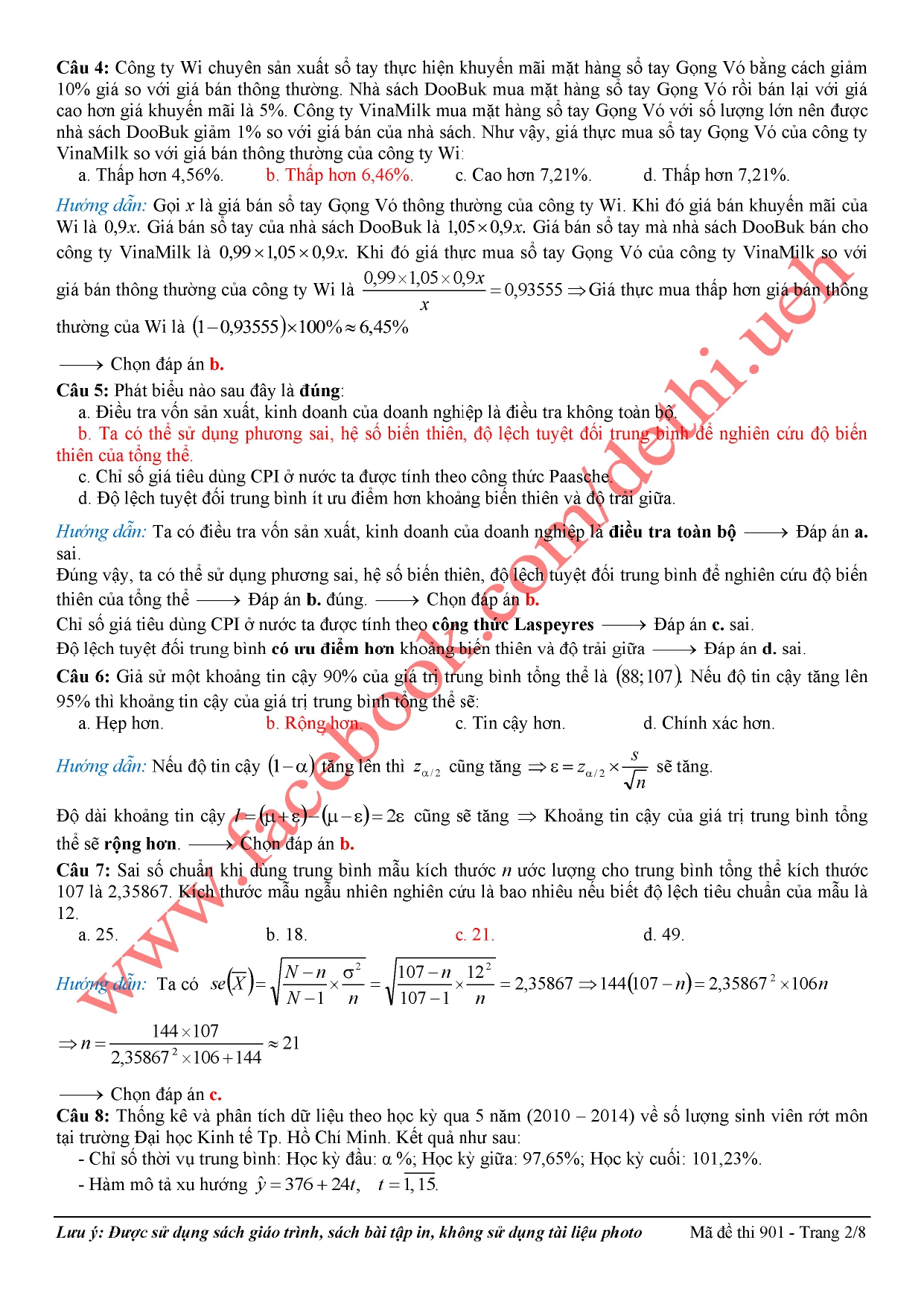 Gói Thi Ôn luyện Thống Kê Ứng Dụng - Image 3