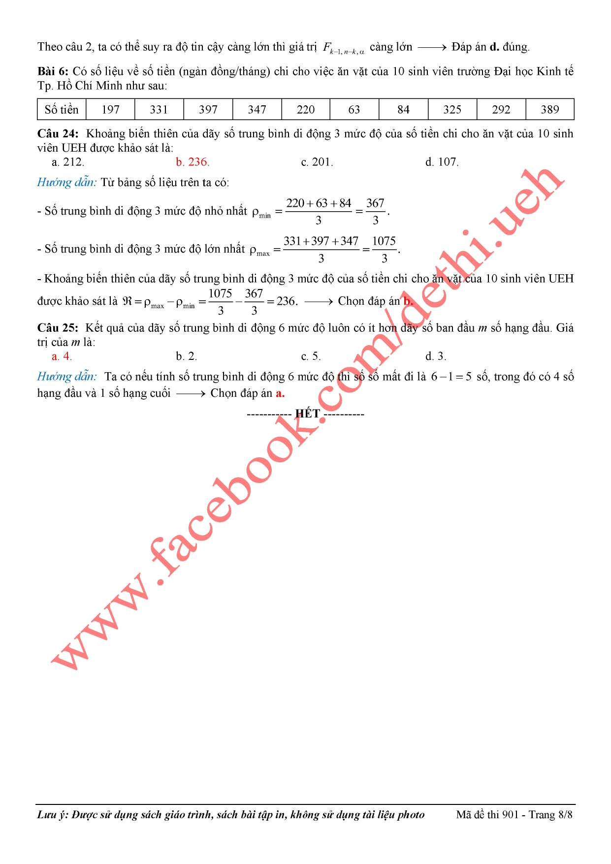 Gói Thi Ôn luyện Thống Kê Ứng Dụng - Image 9