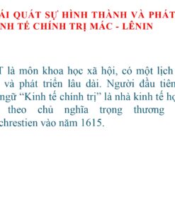 Alternative view of Slide bài giảng Kinh tế chính trị Mác-Lênin