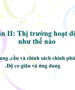 Slide bài giảng Kinh tế vi mô